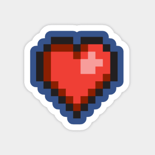 8Bit Heart Sticker